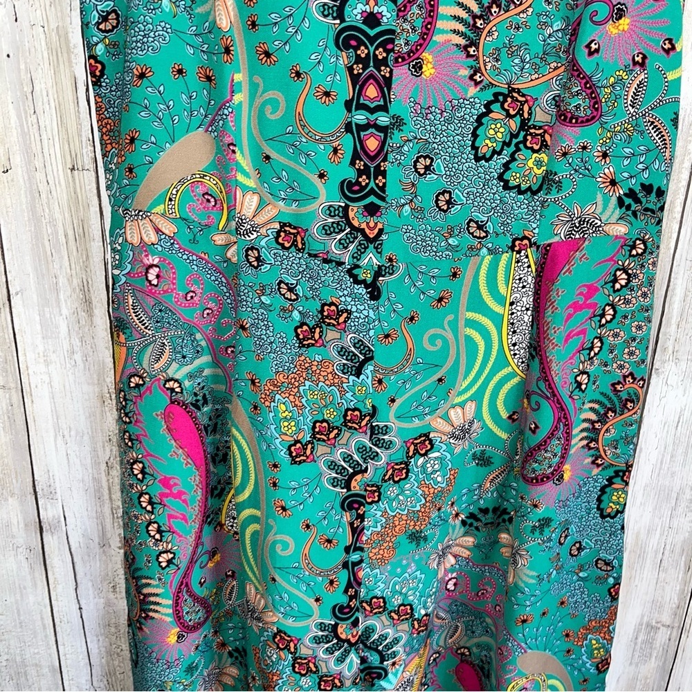 Altard State Green Boho Paisley Jumpsuit Women’s Medium - Picture 3 of 7